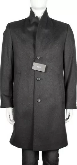 Hugo Boss Ανδρικό Παλτό Γκρι