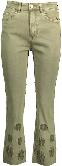 Desigual Γυναικείο Jean Παντελόνι Πράσινο