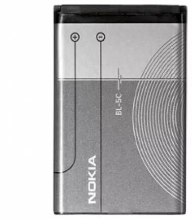 Nokia BL-5C BulkΜπαταρία Αντικατάστασης 1020mAh για 6085, 6230, 6230i, 6600, 6630, 7610, C1-01, C2-00, C2-01, C2-02, C2-03