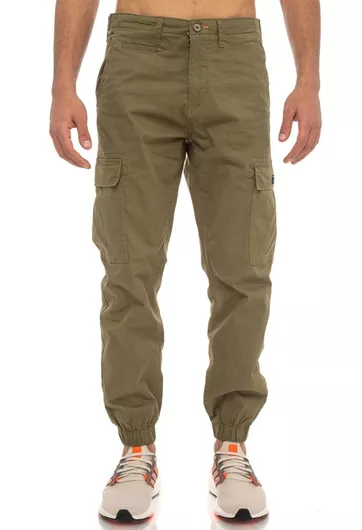 Be:Nation Ανδρικό Παντελόνι Cargo Χακί