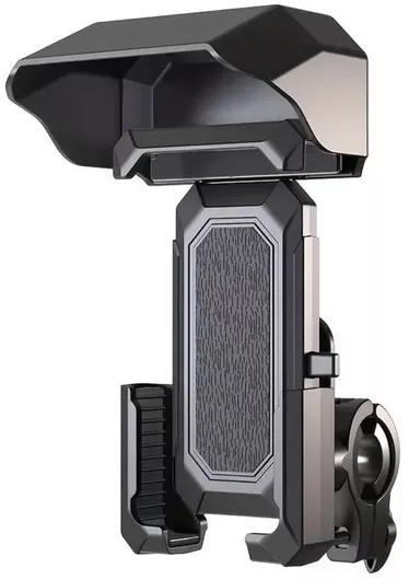 Yesido C331 Bike Phone Holder with Rain Cover and Non-slip Silicone Handlebar Clamp - Black