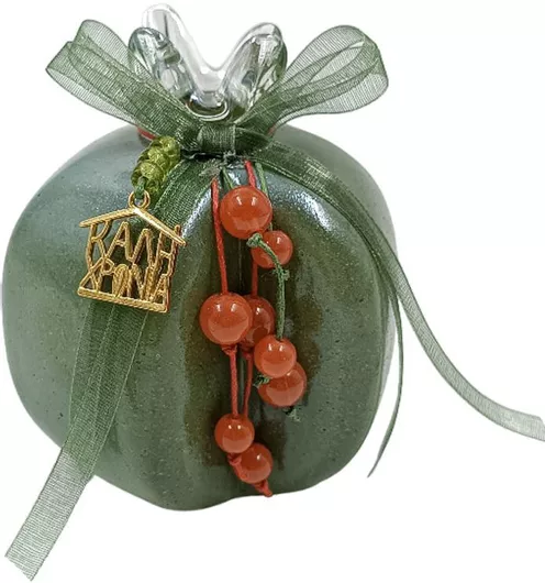 Χριστουγεννιάτικο Ρόδι Γυάλινο Πράσινο 10εκ Royal Art Kat21 17 2gr