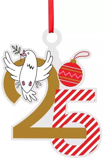 Γούρι Peaceful 25 Plexiglass Εκτύπωση 12x15cm