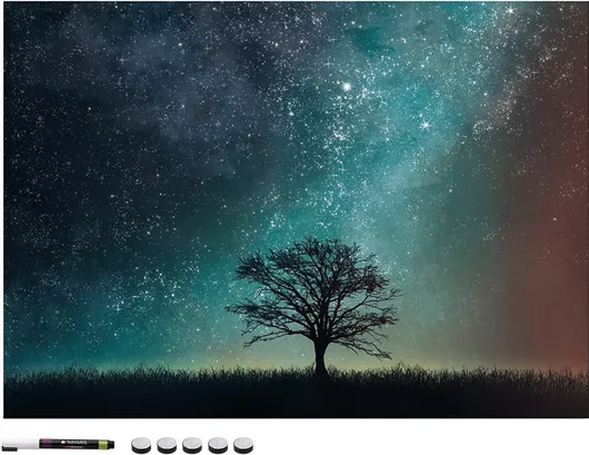 Πίνακας Μαρκαδόρου Navaris Μαγνητικός Κρεμαστός Starry Night 50x70cm