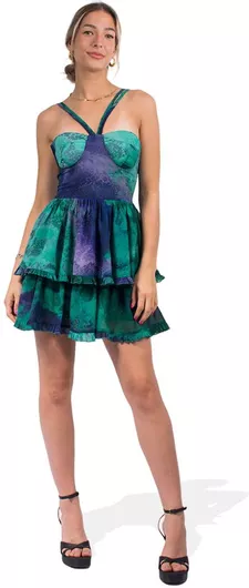 Trilogy Clothing Mini Φόρεμα Πράσινο