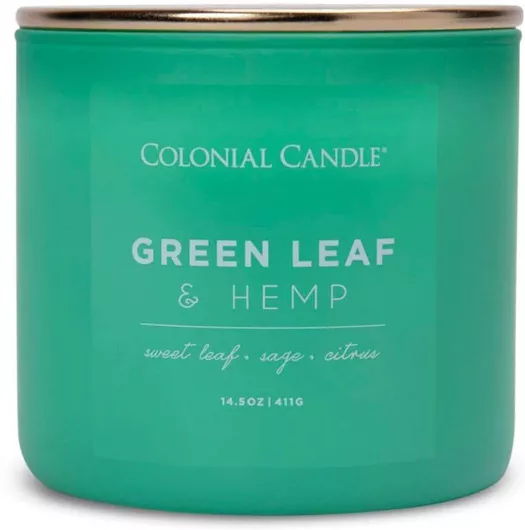 Αρωματικό Κερί Green Leaf σε Βάζο 411gr Green