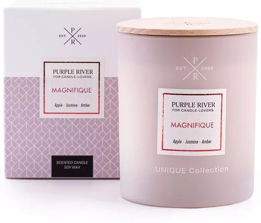 Αρωματικό Κερί Purple River Σόγιας σε Βάζο 220gr Purple