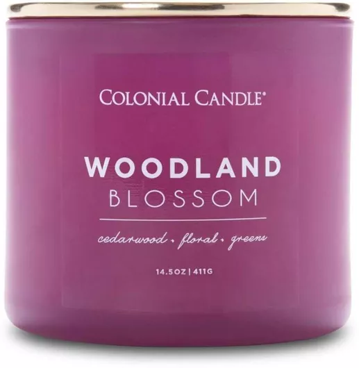 Κερί Αρωματικό 3 Φυτίλια Γυάλινο Δοχείο Woodland Blossom 411 Γραμ Pop