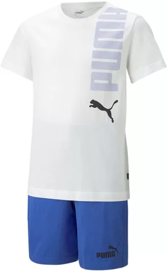 Puma Παιδικό Σετ με Σορτς Καλοκαιρινό 2τμχ Λευκό