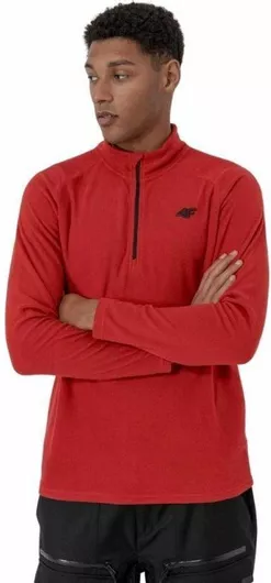 4F Ανδρική Ισοθερμική Μακρυμάνικη Μπλούζα Κόκκινο