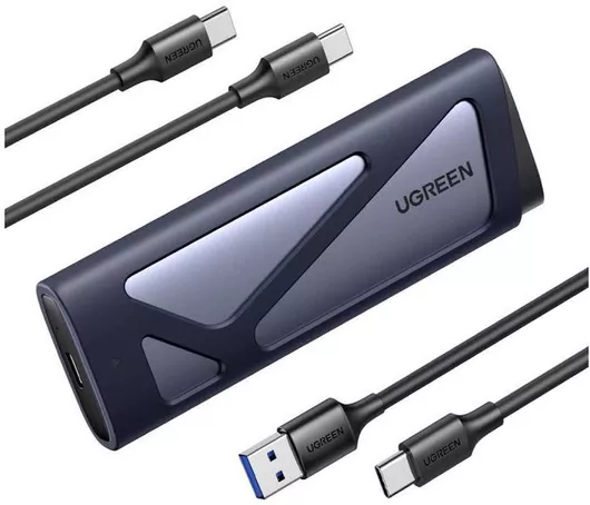 Θήκη για Σκληρό Δίσκο Ugreen M.2 SATA III NVME με σύνδεση Type-C  Γκρι χρώμα