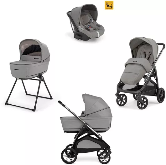 Καρότσι Μωρού Inglesina Aptica Quattro Darwin Infant Recline Ρυθμιζόμενο 3 σε 1 Kατάλληλο για Nεογέννητο Platinum Grey / Litio Black 12.7kg