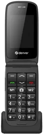 Κινητό Απλής Χρήσης Denver BAS-24600L με Μεγάλα Κουμπιά Αγγλικό Μαύρο