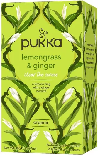 Pukka Lemongrass / Ginger Organic Product 20 Sachets