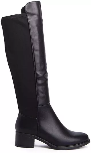 Keep Fred Γυναικείες Μπότες με Μεσαίο Τακούνι Μαύρο