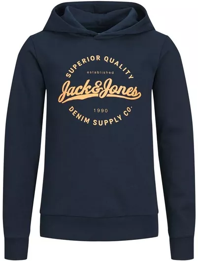 Jack & Jones Παιδικό Φούτερ με Κουκούλα Navy Μπλε