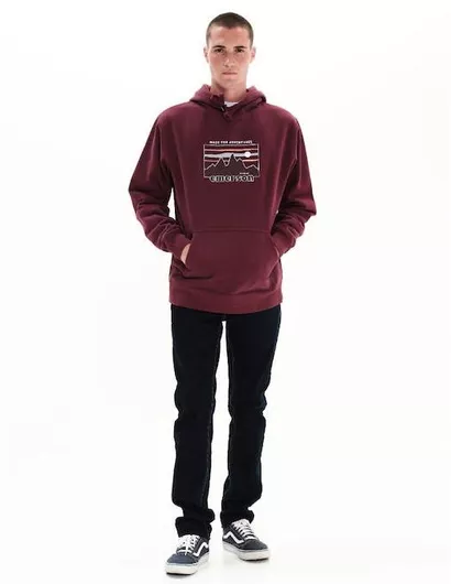 Emerson Φούτερ με Κουκούλα Wine