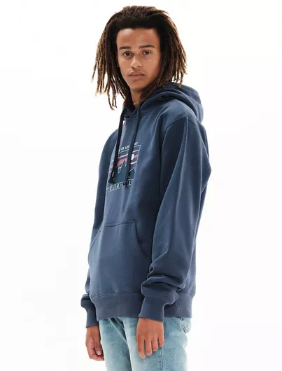 Emerson Φούτερ Fleece με Κουκούλα Navy Blue