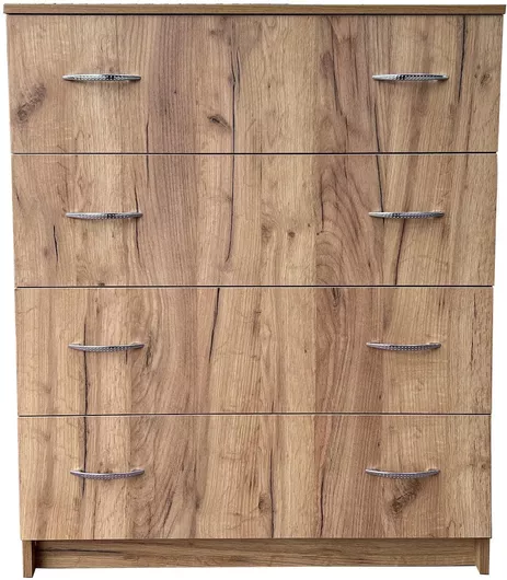 Συρταριέρα ''DERIN'' με 4 βαθειά συρτάρια 80x45x110cm ΚΩΔ.1485-1 δρυς ρουστίκ