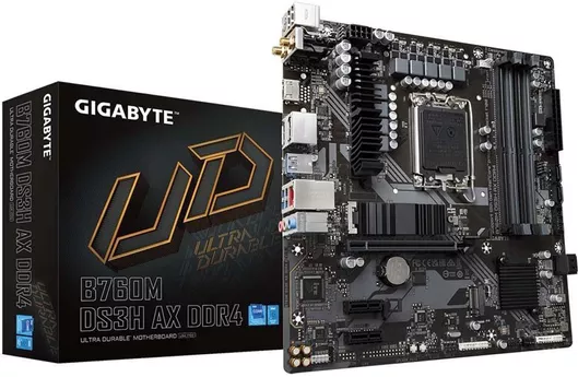 Motherboard Gigabyte B760M DS3H AX DDR4 rev. 1.x Wi-Fi Micro ATX με Intel 1700 Socket
