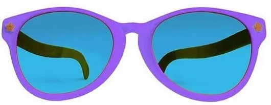 Giant Purple Halloween Glasses