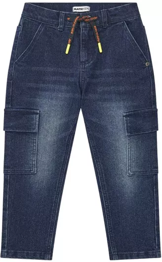Nath Kids Παιδικό Παντελόνι Cargo Υφασμάτινο Mauro, Indigo