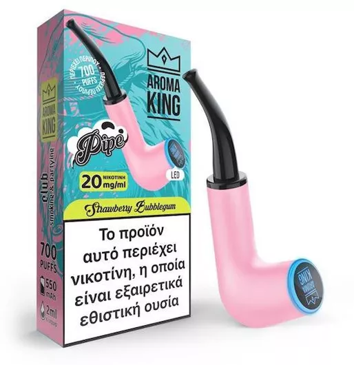 Ηλεκτρονικό Τσιγάρο Aroma King μιας Χρήσης Strawberry 2ml 20mg