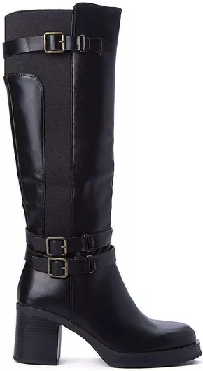 Keep Fred Γυναικείες Μπότες με Λάστιχο Μαύρο