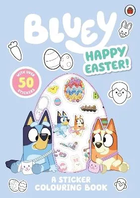 Bluey: Happy Easter!: A Sticker Colouring Book
