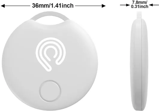 Bluetooth Tracker Hyperloq Συμβατό με Apple Find my Device Λευκό