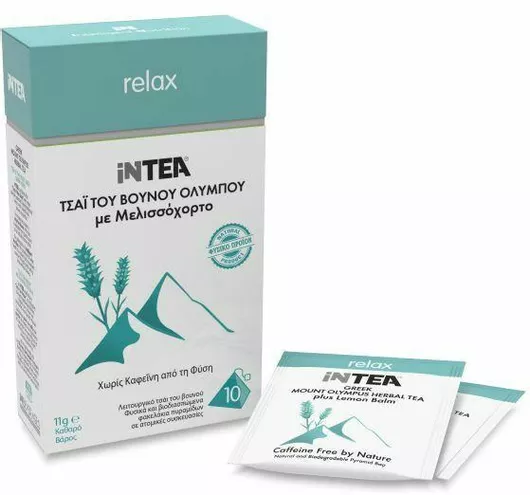 Τσάι Intea του Βουνού Relax Με Μελισσόχορτο 10 Φακελάκια