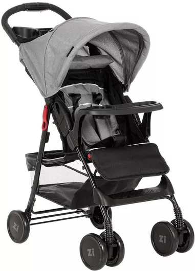 Καρότσι Μωρού Zizito Switzerland Adel Μπαστούνι Kατάλληλο από 6+ Mηνών Γκρι 5.9kg