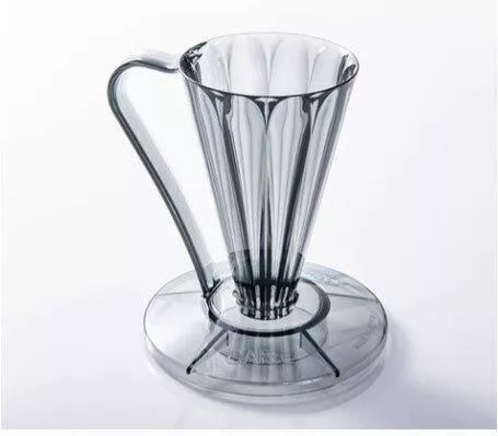 Coffee Dripper Flower Deep 27 Clear Black