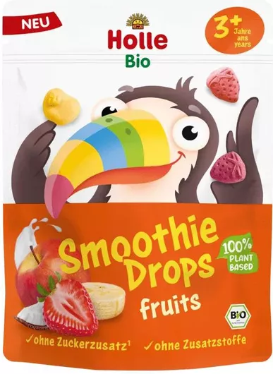 Παιδικό Snack Φρούτων Smoothie Drops Holle 15gr 3+ Ετών