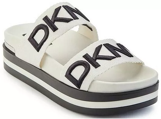 DKNY Γυναικεία Σανδάλια Flatforms Μπεζ