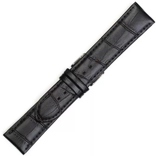 Λουράκι Ρολογιού Δερμάτινο 18mm Μαύρο