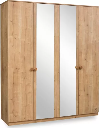Παιδική Ντουλάπα Mocha Τετράφυλλη 183x56x210cm