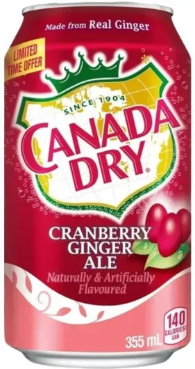 Αναψυκτικό Canada Dry Cranberry Ginger Ale 355ml
