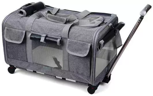 Τρόλεϊ για Μεταφορά Σκύλου / Γάτας Γκρι με Ύψος 50cm