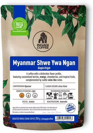 Καφές Espresso Ingagi Myanmar Shwe Ywa Ngan 250g Κόκκους