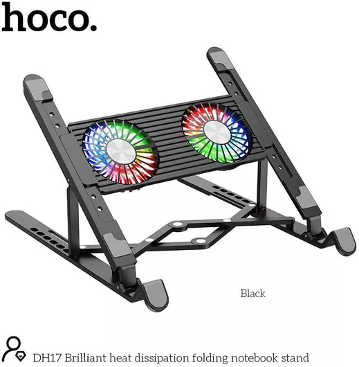 Hoco DH17 Cooling Pad για Laptop έως 17" με 2 Ανεμιστήρες