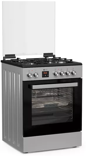 Thermogatz TGS 3980 IX Κουζίνα 80lt με Εστίες Φυσικού Αερίου Π60εκ. Inox