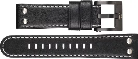 Λουράκι Ρολογιού TW Steel Δερμάτινο 22mm Μαύρο