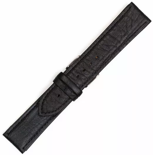 Λουράκι Ρολογιού Δερμάτινο 20mm Μαύρο