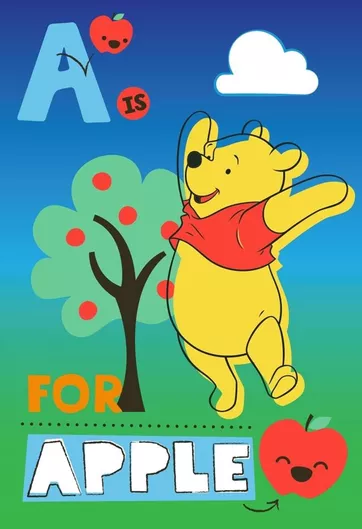 Παιδικό Χαλί Baby Pooh Winnie 80x120cm Πράσινο