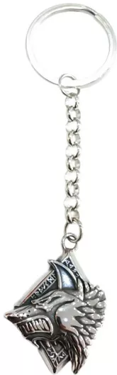 Μπρελόκ Bd Jewelery Ατσαλι Ασημι Λυκος 3χ4χ12cm Bsp1492