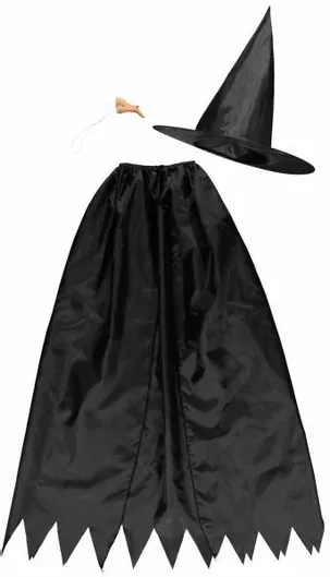 Αποκριάτικη Κάπα Μαύρη για Halloween