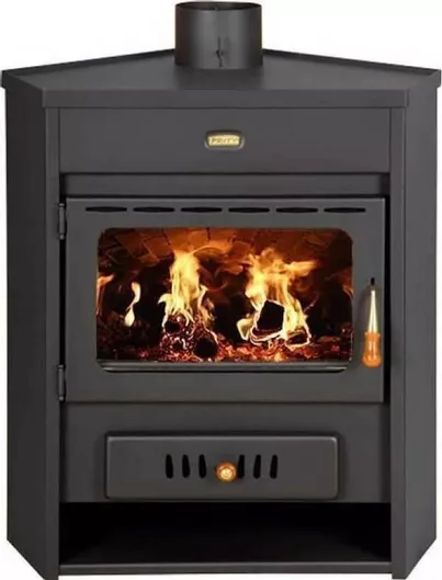 Ξυλόσομπα Prity AM Μεταλλική 12kW Μαύρη