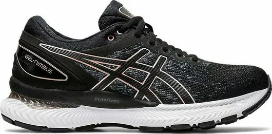 Αθλητικό Παπούτσι ASICS Gel-Nimbus 22 Knit Γυναικεία Running Μαύρα