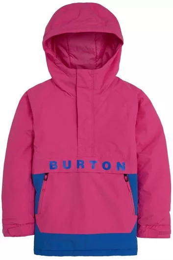 Burton Αδιάβροχο Παιδικό Casual Μπουφάν με Επένδυση & Κουκούλα Fuchsia Fusion / Amparo Blue